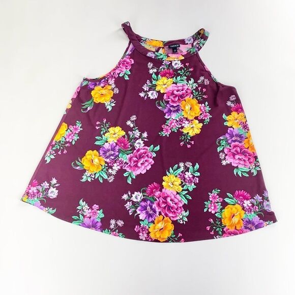 Torrid fall floral swing tank camisole top size 1 - Picture 1 of 9